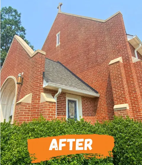 After: the brick and trim brighter.